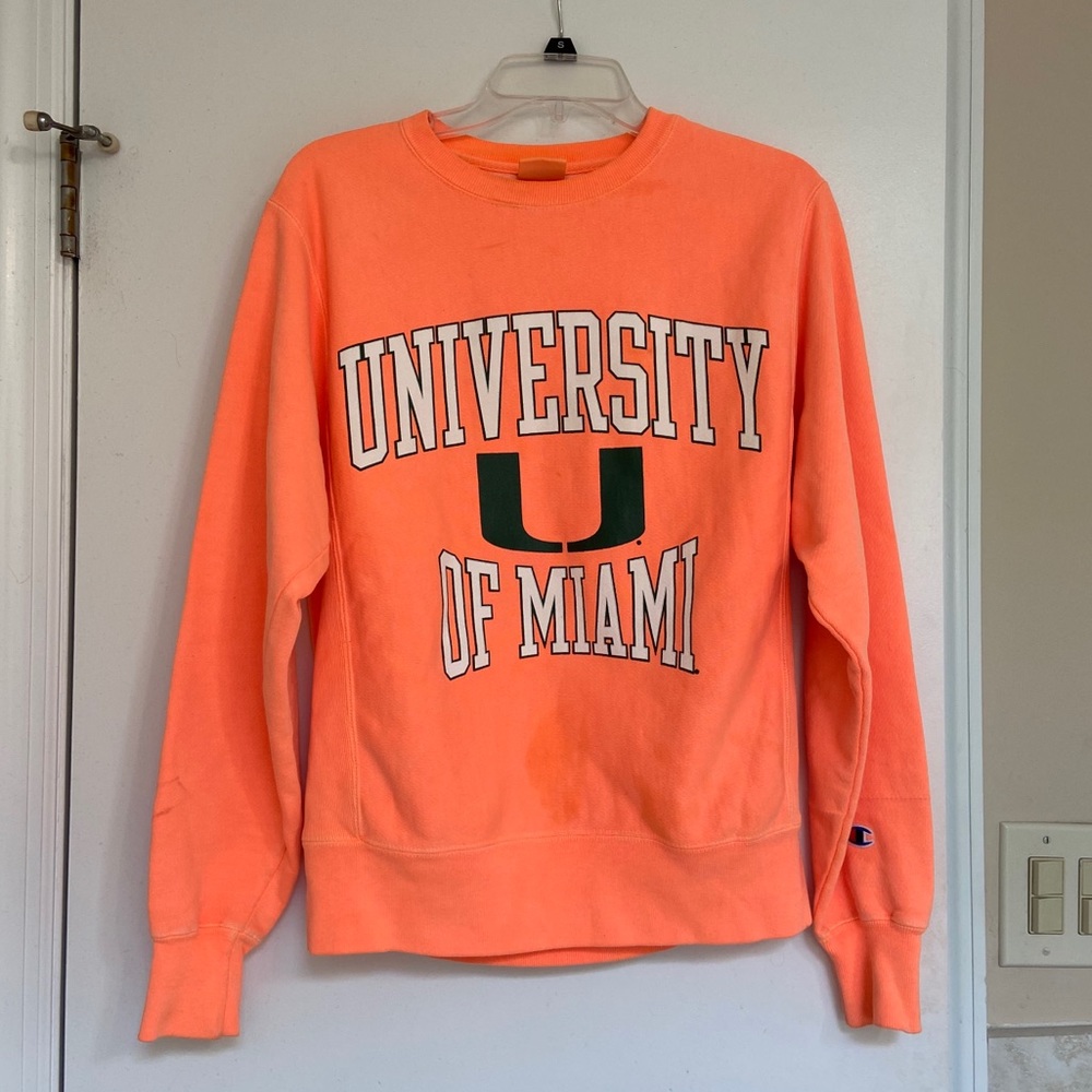 University of Miami champion sweatshirt